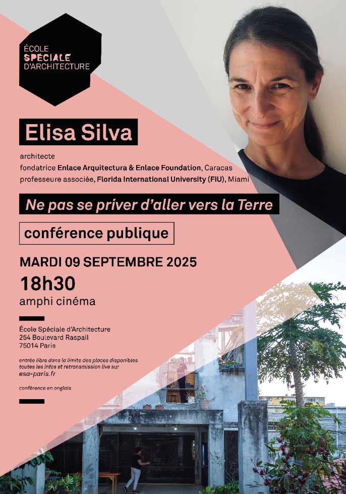 Conférence de l'architecte Elisa Silva à l'ESA