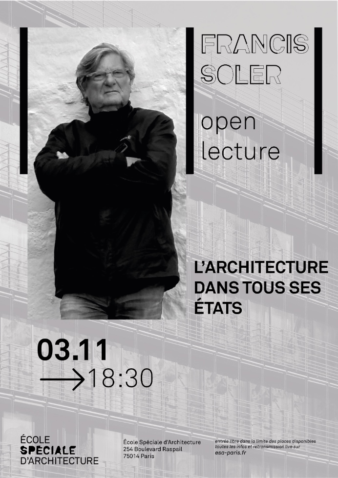 Conférence « L'architecture dans tous ses états » — Francis Soler | Francis Soler Architecte