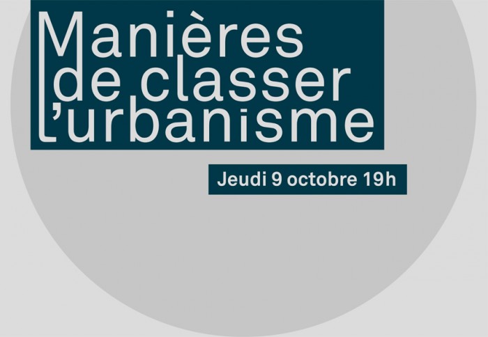 Manières de classer l'urbanisme Françoise Fromonot
