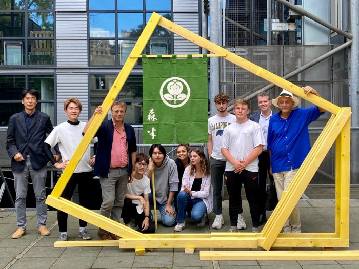 Workshop Kyoto-ESA, un pavillon de thé dans le jardin de l'École Spéciale