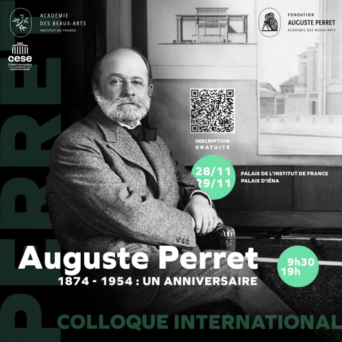 Colloque hommage à Auguste Perret à l'Académie des Beaux-Arts, intervention de Marc Le Cœur