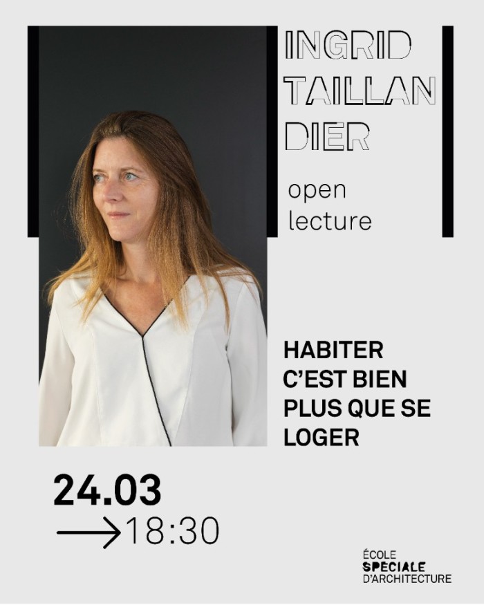 Conférence de l'architecte Ingrid Taillandier à l'ESA